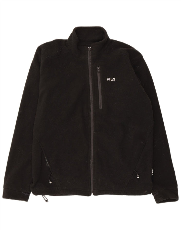 FILA Fleecejakke til mænd UK 40 Stor Sort Polyester