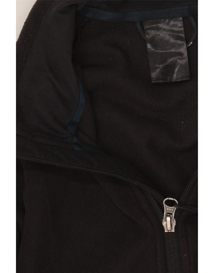 ADIDAS Womens Fleece Jacket UK 14 Medium Black Polyester Vintage Adidas and Second-Hand Adidas from Messina Hembry 