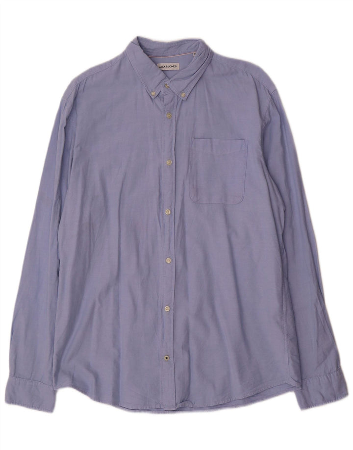 Jack & Jones herreskjorte XL blå bomuld