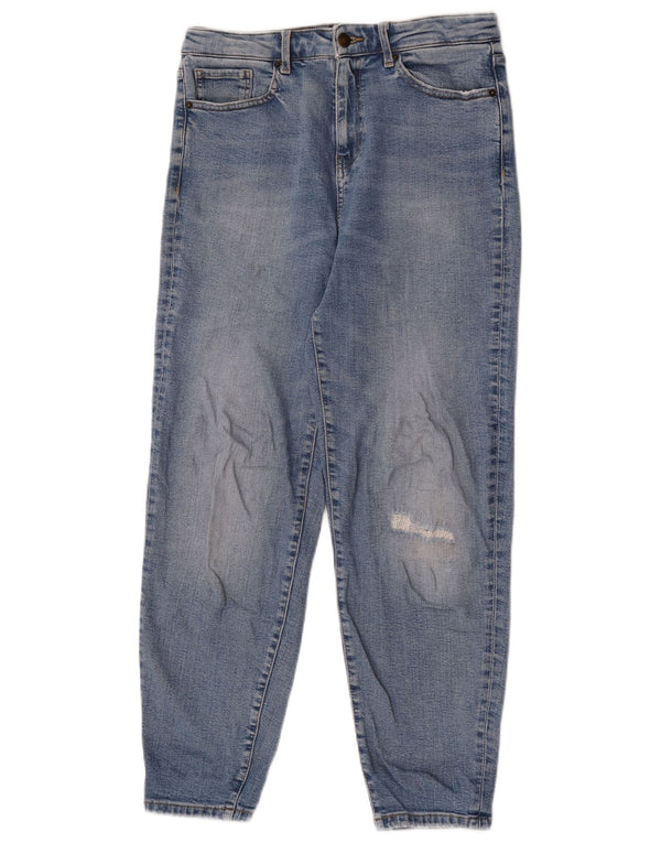 Marks & Spencer Kvinder Højtaljede tilspidsede Jeans UK 12 Medium W30 L28 Blå