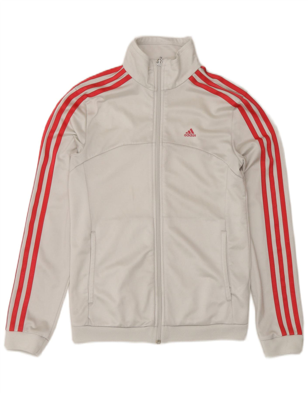 Adidas træningsdragt topjakke til kvinder UK 4/6 XS hvid polyester
