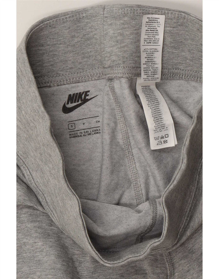 Nike Dame Grafiske Leggings UK 10 Small Grey Bomuld