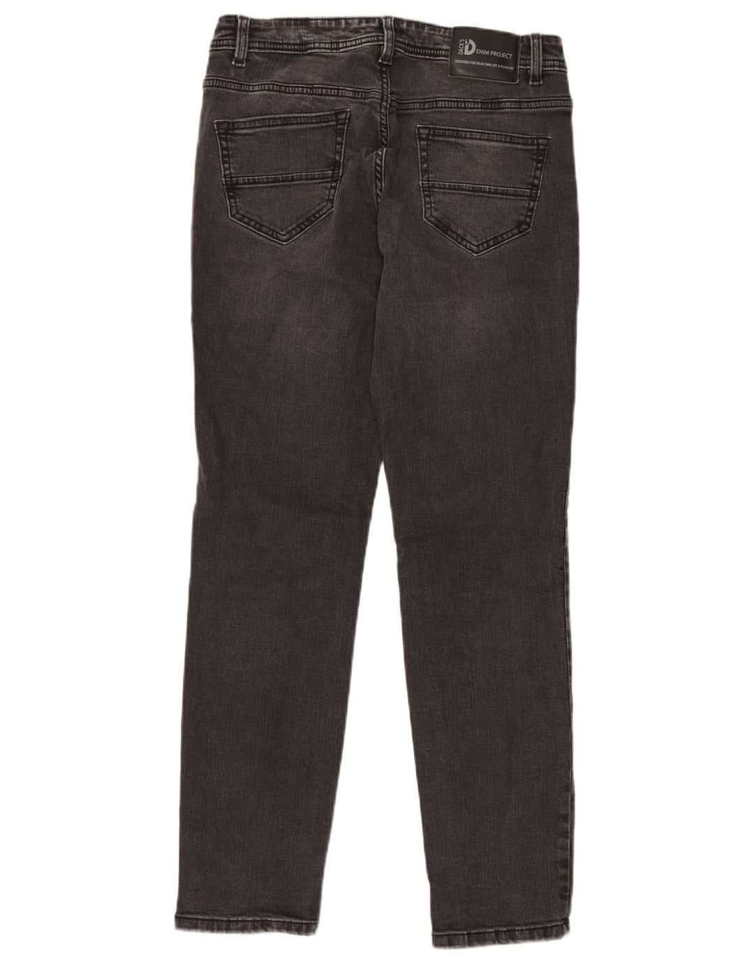 DACK'S Herre Slim Jeans IT 46 Small W32 L32 Sort Bomuld