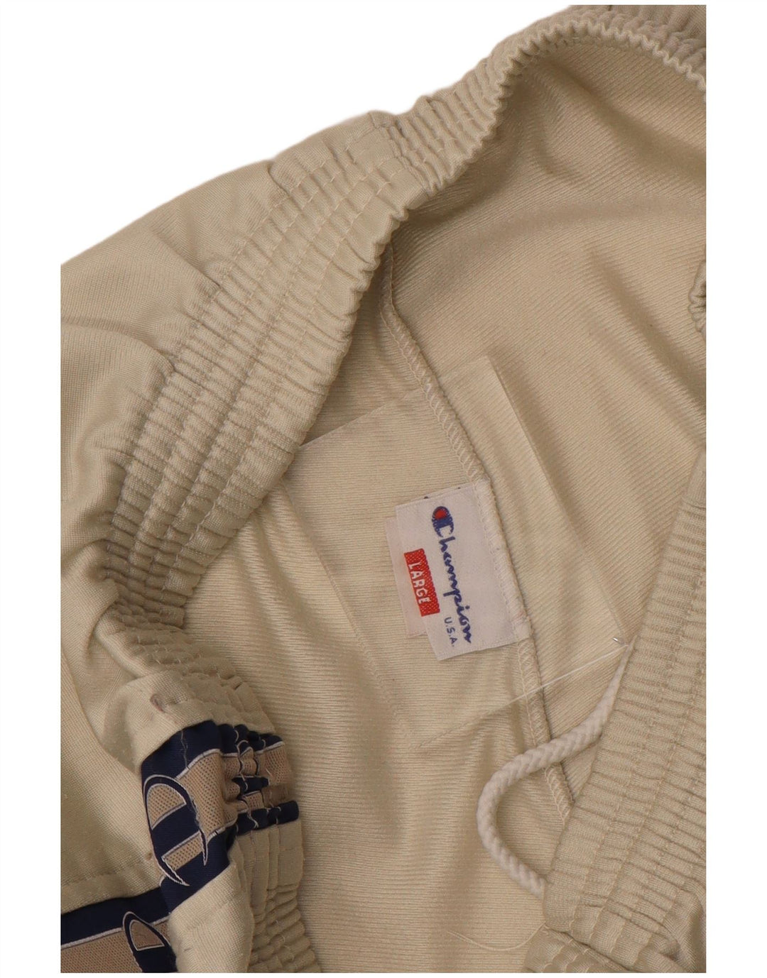 CHAMPION Dame grafisk træningsdragt Bukser UK 16 store beige stribede