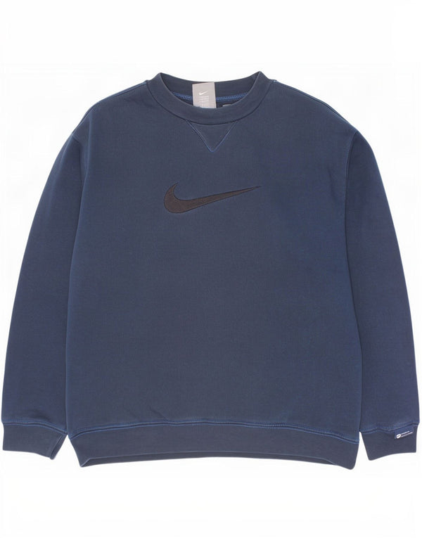 Nike Boys Grafisk Sweatshirt Jumper 10-11 år Medium Navy Blue