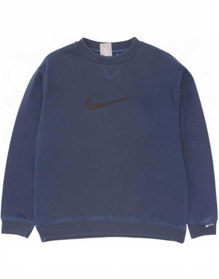 Nike Boys Grafisk Sweatshirt Jumper 10-11 år Medium Navy Blue