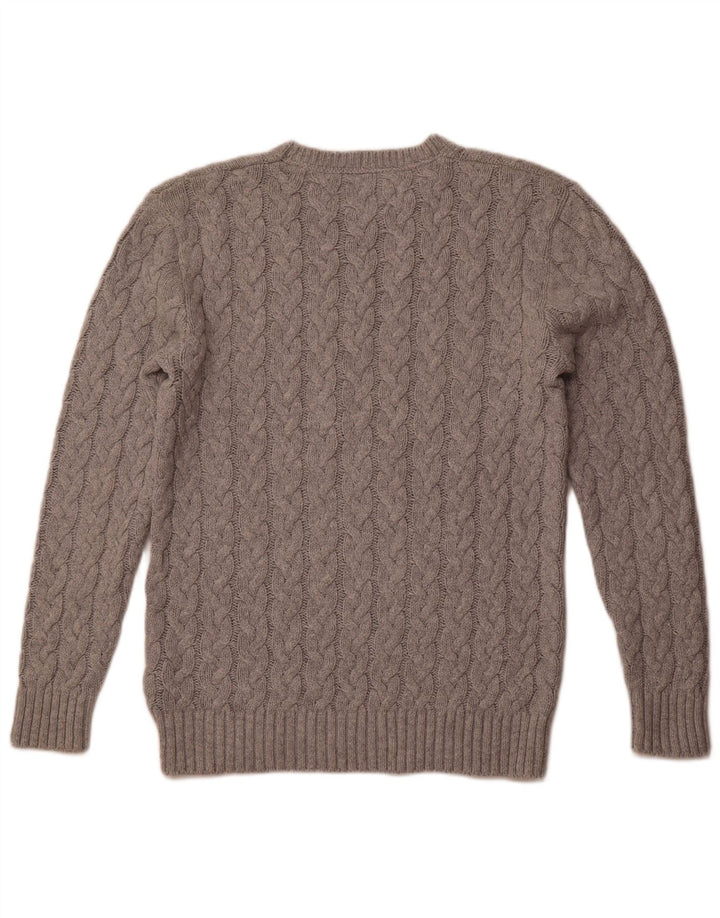 TOMMY HILFIGER Herre Regular Fit trøje med rund hals, lille grå bomuld