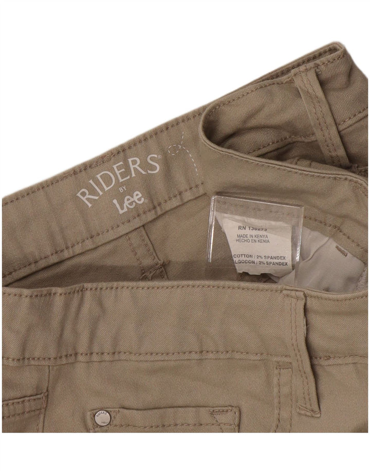 Lee Womens Riders Mellemhøje Casual Shorts W30 Medium Beige Bomuld