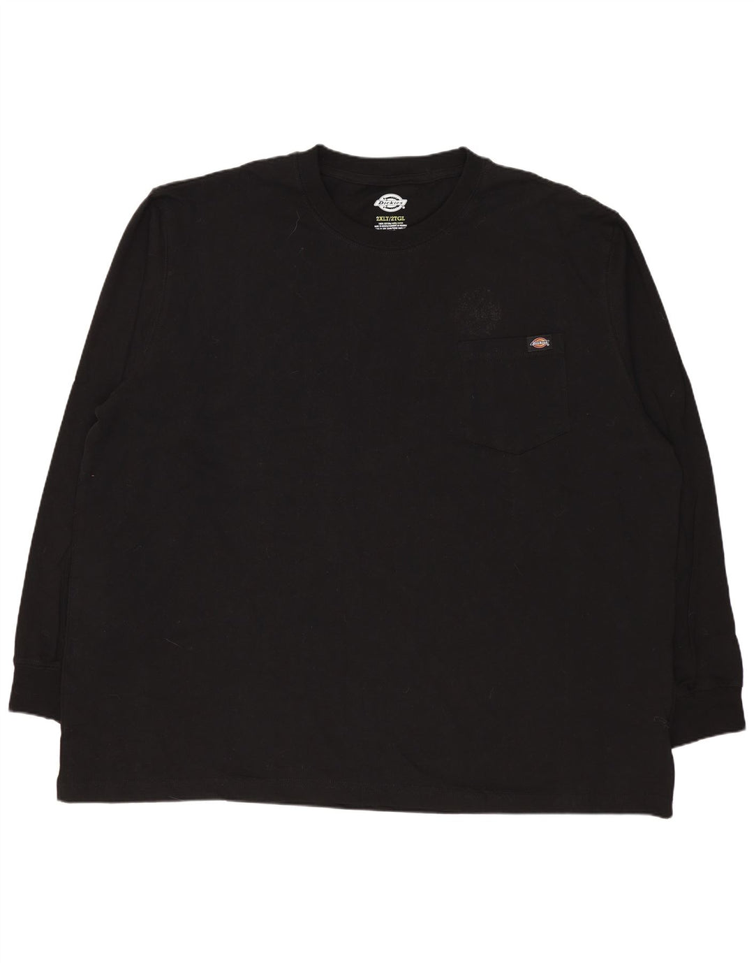 Dickies Herre Top Langærmet 2XL Sort Bomuld