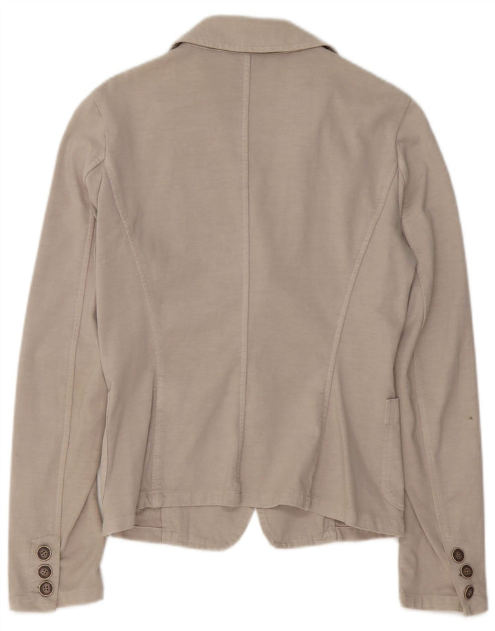 TRUSSARDI JEANS Dame 2-knaps blazerjakke UK 12 Medium Beige