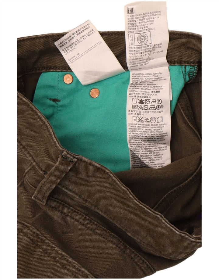 Levi's Herre 511 Slim Jeans W28 L26 Grøn Bomuld