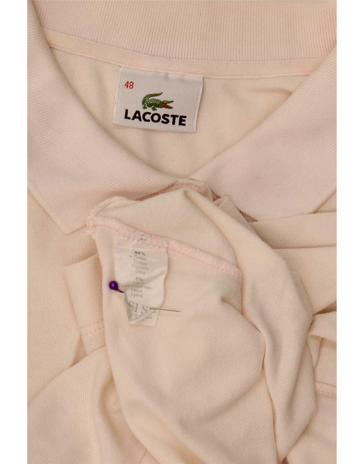 Lacoste Dame Polo Shirt Størrelse 48 XL Pink Bomuld