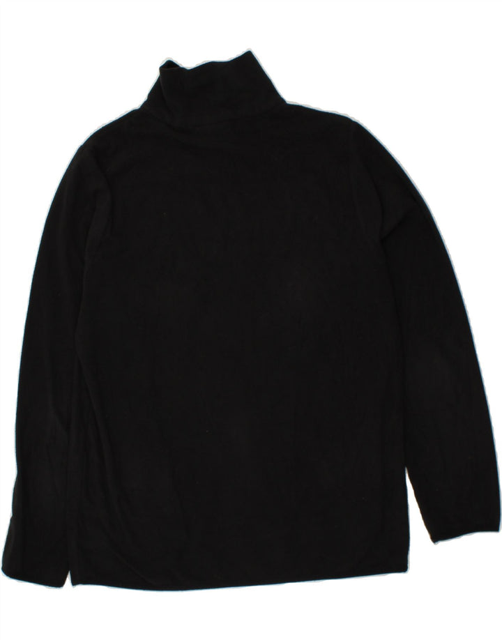 LOTTO Mens Zip Neck Fleece Jumper Medium Black Polyester Vintage Lotto and Second-Hand Lotto from Messina Hembry 