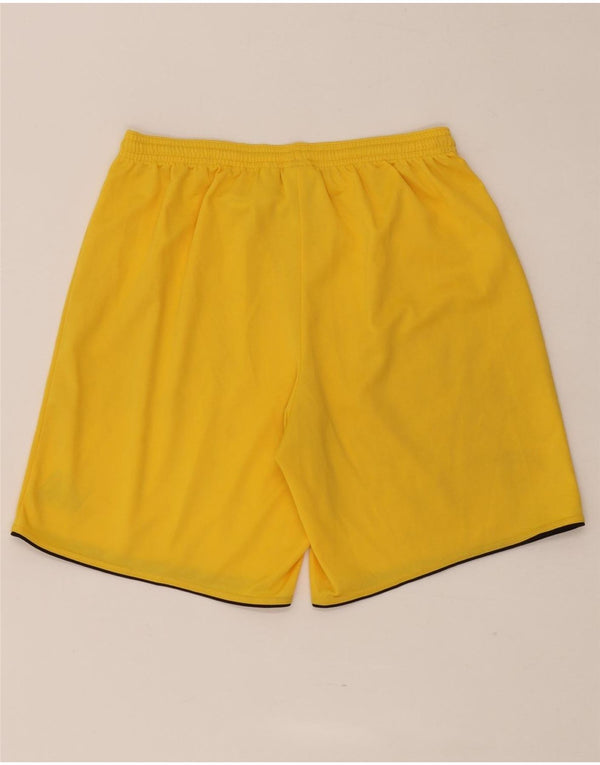 Adidas Herre Climalite Graphic Sports Shorts Medium Gul Polyester