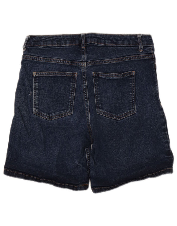 Marks & Spencer Dame denim Shorts UK 8 Small W28 Blue Cotton