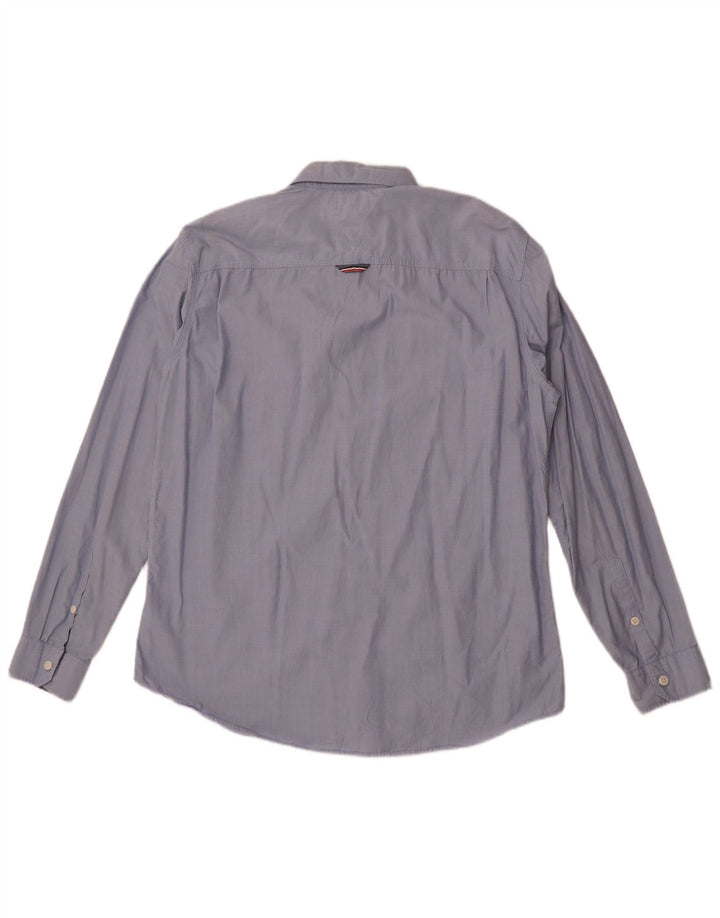 Tommy Hilfiger Herre Regular Fit skjorte XL blå bomuld
