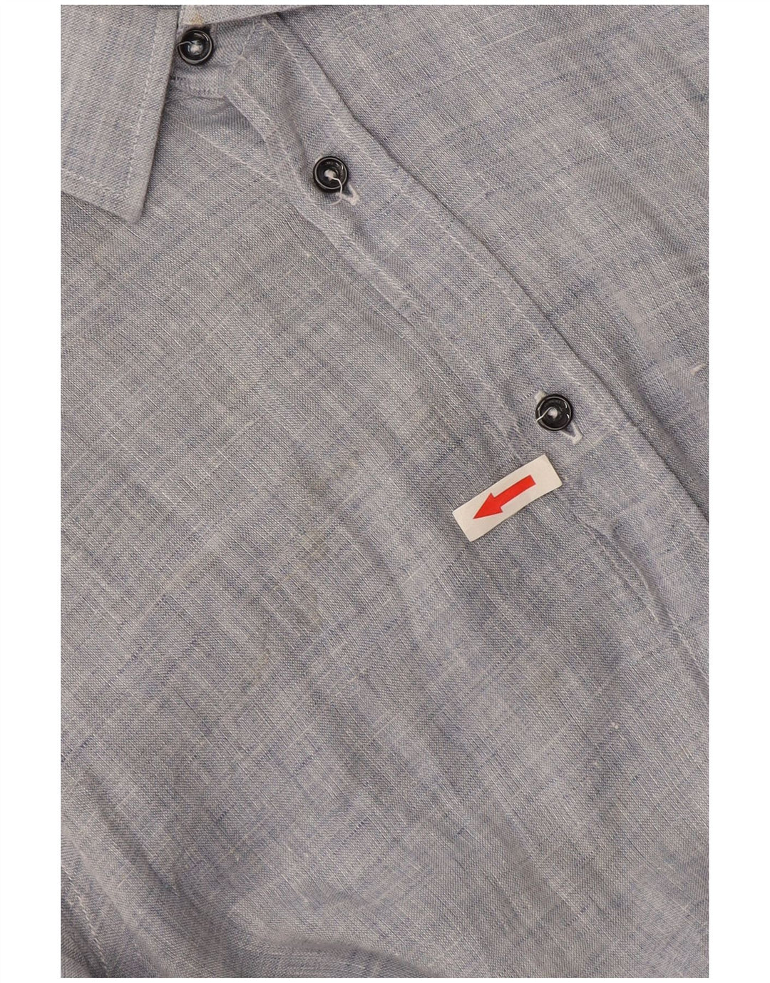 Trussardi herreskjorte str. 39 Medium Blue Flecked Linen