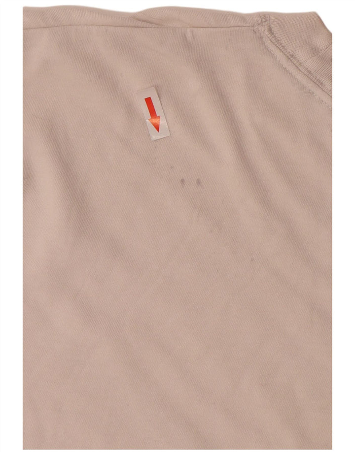 Nike herre Swoosh grafisk T-shirt top mellem hvid bomuld