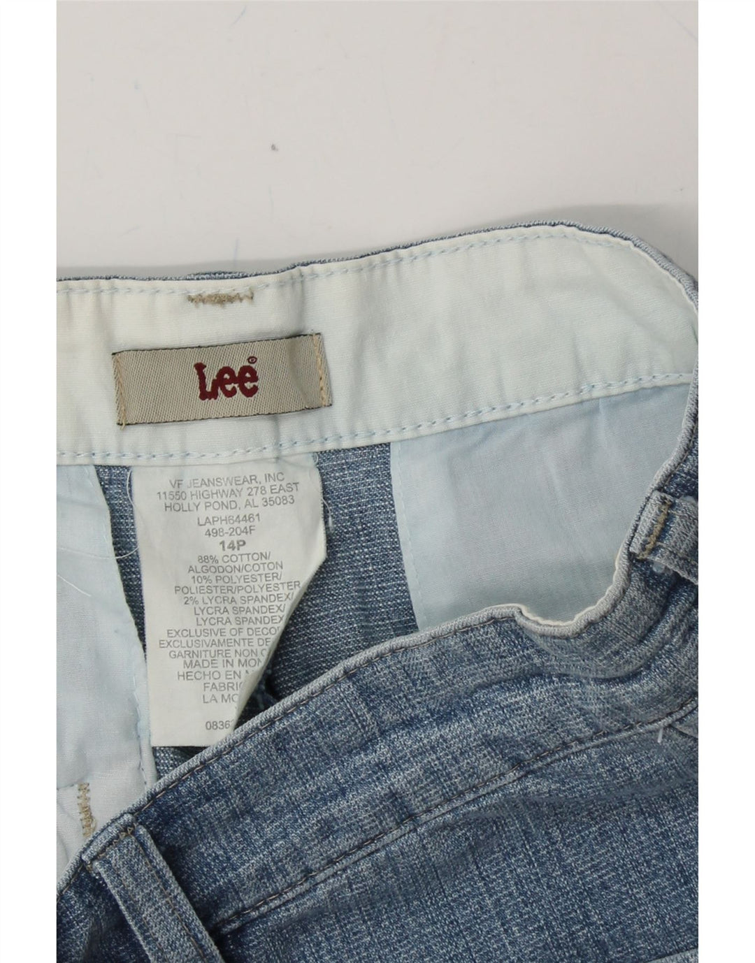 LEE Womens Petite Bermuda Shorts XL W34 L20 Blue Cotton Vintage Lee and Second-Hand Lee from Messina Hembry 