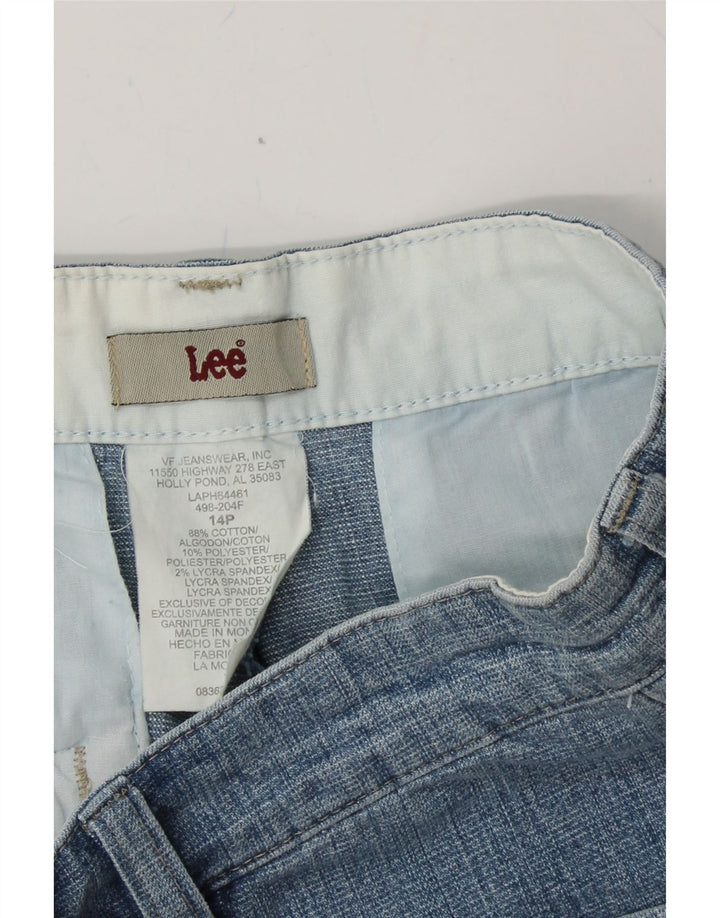 LEE Womens Petite Bermuda Shorts XL W34 L20 Blue Cotton Vintage Lee and Second-Hand Lee from Messina Hembry 