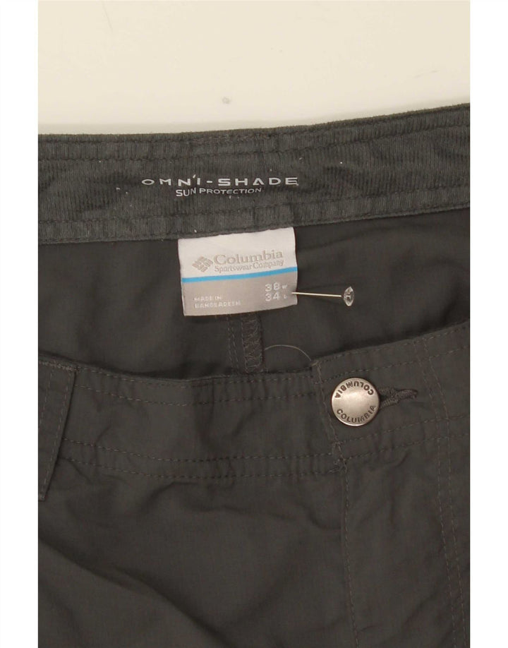 Columbia Herre Omni-Shield Cargo Shorts W38 XL Khaki Nylon
