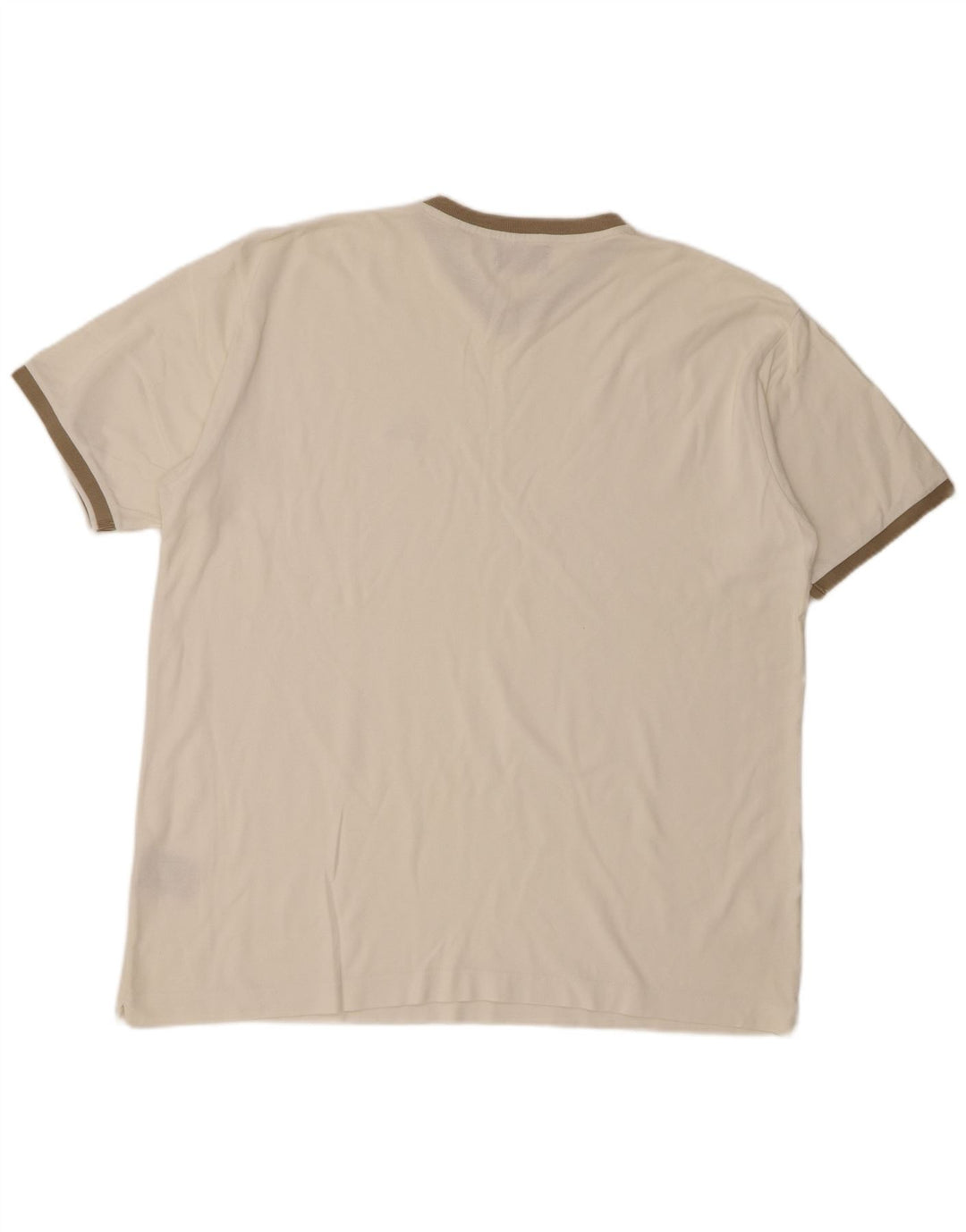 Kappa Herre T-Shirt Top 2XL Hvid Bomuld