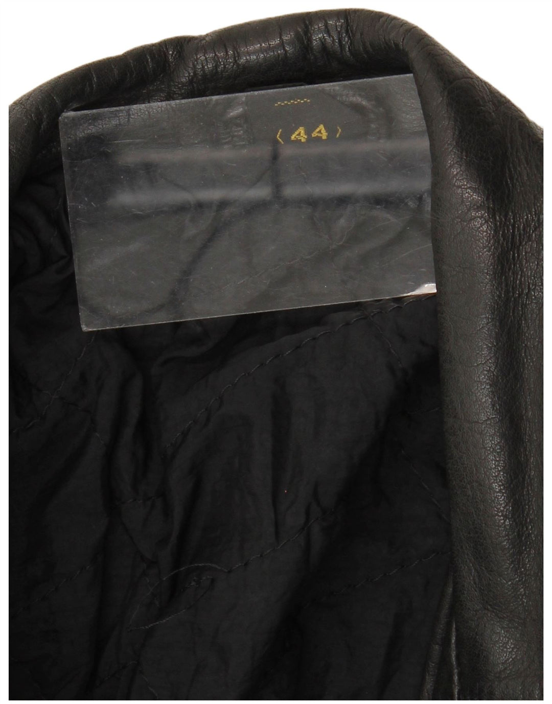 Vintage Herre Læder Biker Jacket IT 44 XS Sort