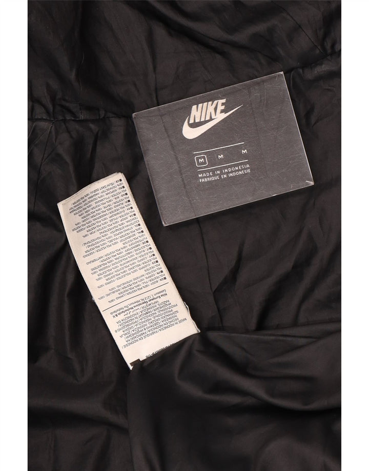 Nike polstret hættejakke til kvinder UK 14 Medium Sort Polyester