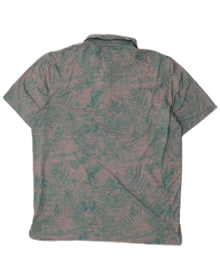 PUMA Poloshirt til mænd XL Grøn nålestribe