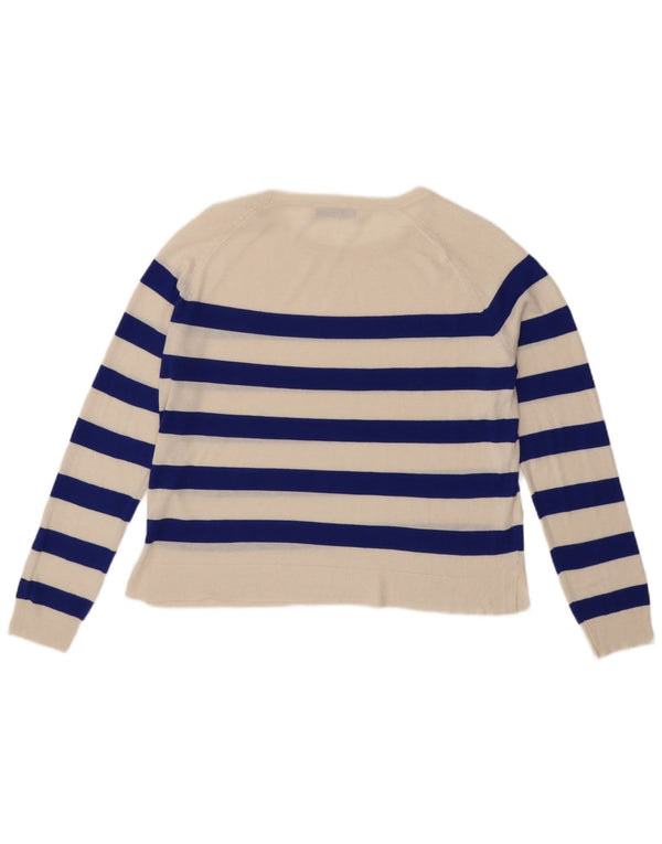 Zara Womens Bolero Top UK 10 Small Off White Stribet