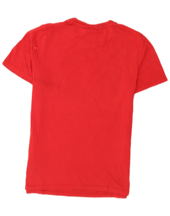 Jack & Jones Herre grafisk T-shirt Top Medium Rød Bomuld