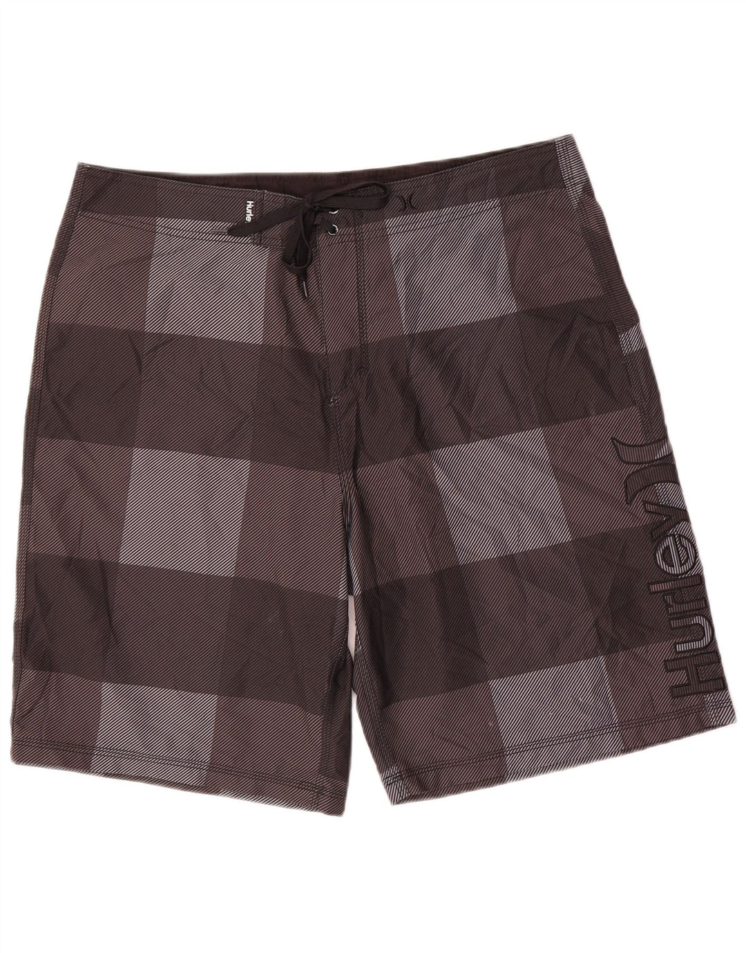 Hurley Herre grafiske svømmeshorts store grå ternet polyester