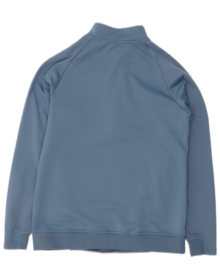 Gym King Herre Zip Neck Sweatshirt Jumper Small Blue Colourblock