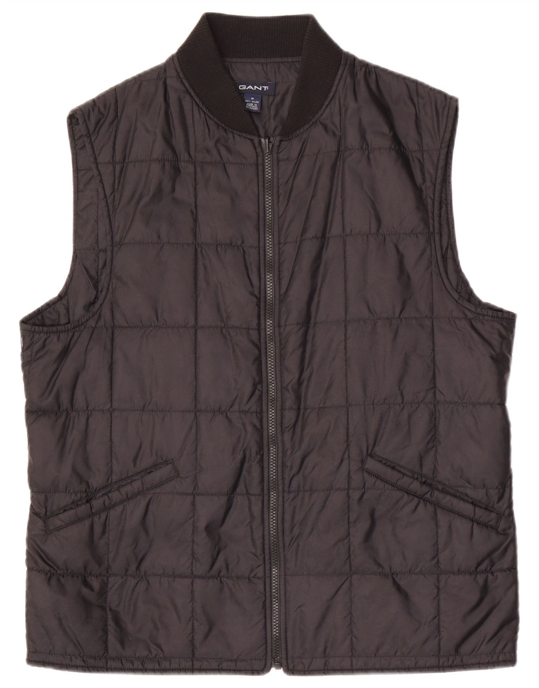 Gant Herre Liner Polstret Gilet UK 38 Medium Black Nylon