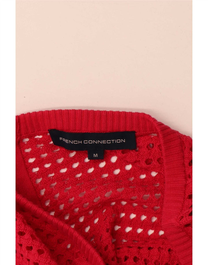 French Connection Dame oversized cardigan sweater UK 14 Medium Red