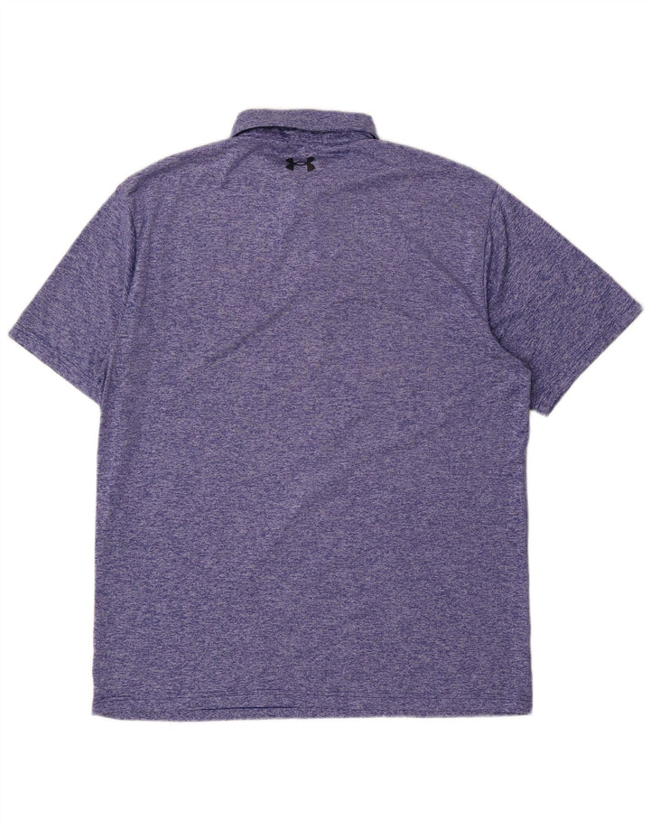 Under Armour Herre Polo Shirt Stor Blå Stribet