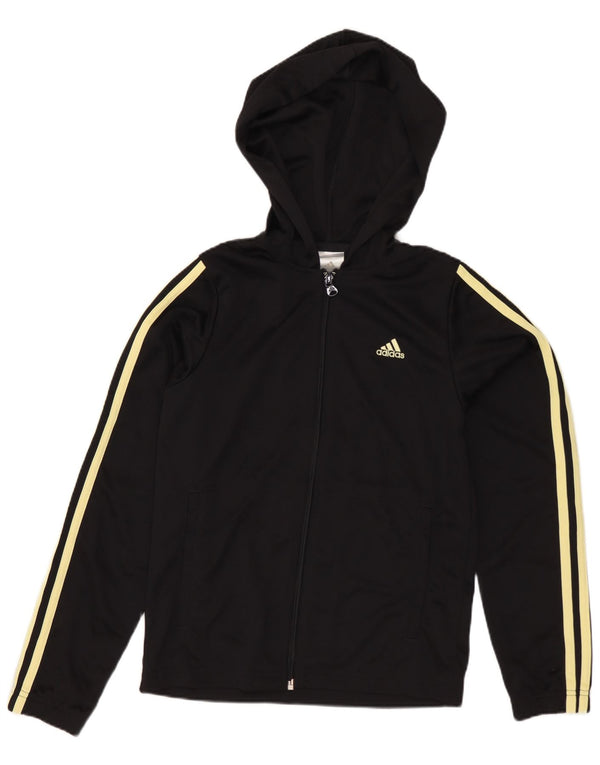 Adidas Dame Hættedragt Topjakke UK 8 Lille Sort Polyester