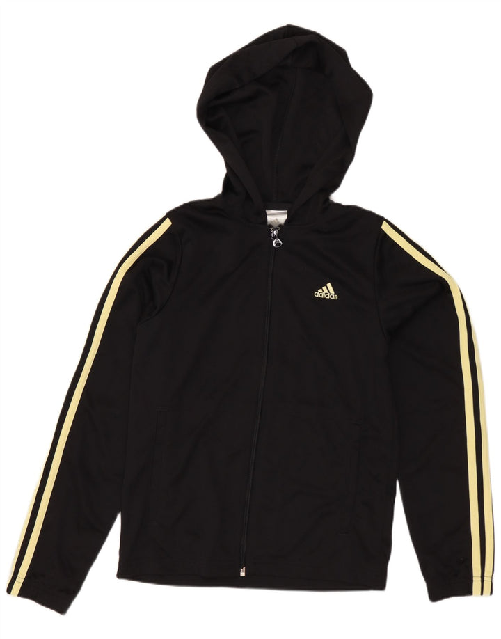 Adidas Dame Hættedragt Topjakke UK 8 Lille Sort Polyester