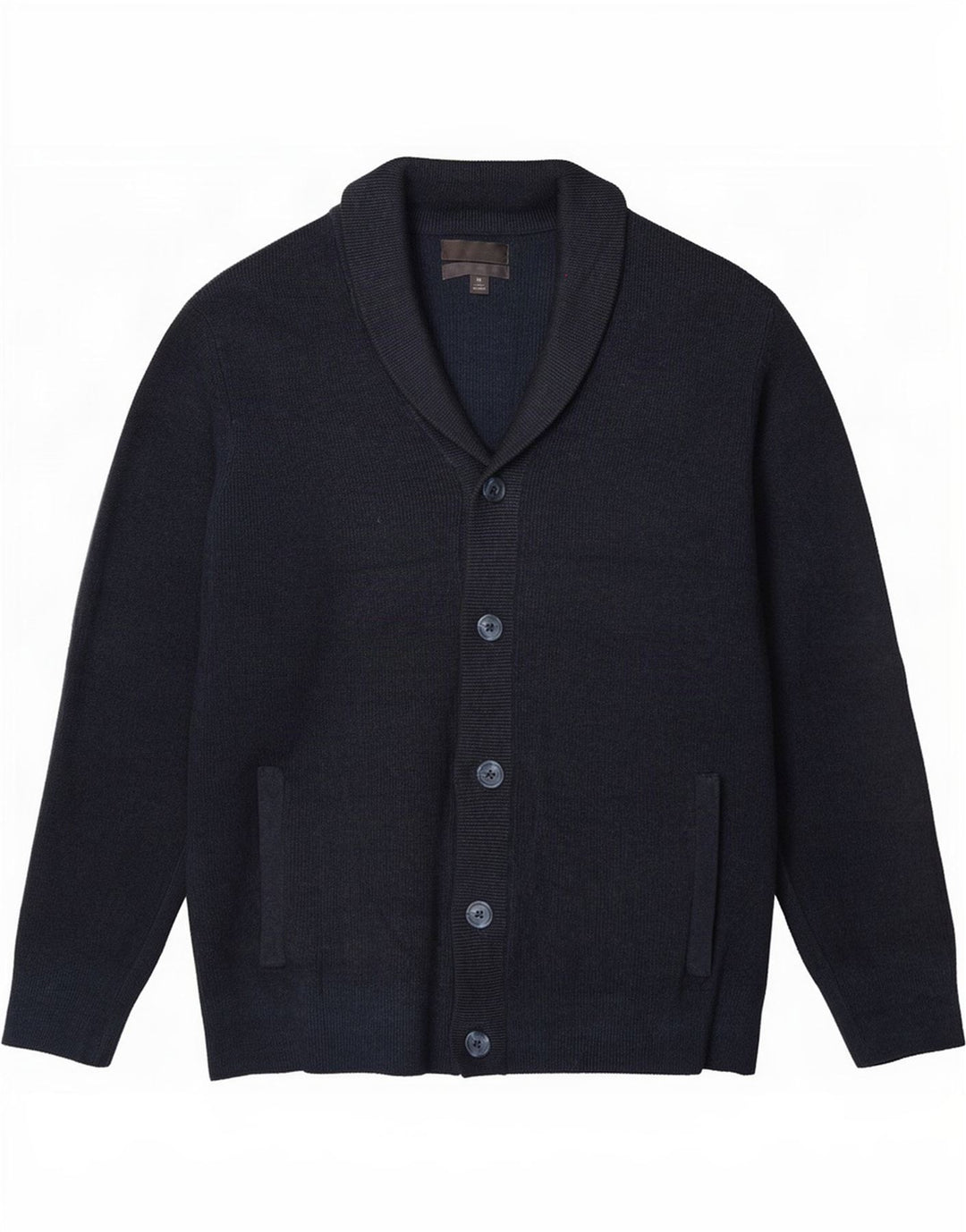 Marks & Spencer herre cardigan sweater XL marineblå polyester