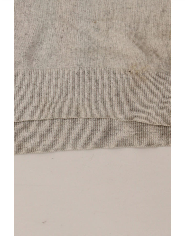 Marks & Spencer Poloshirt til mænd, stor gråstribet bomuld