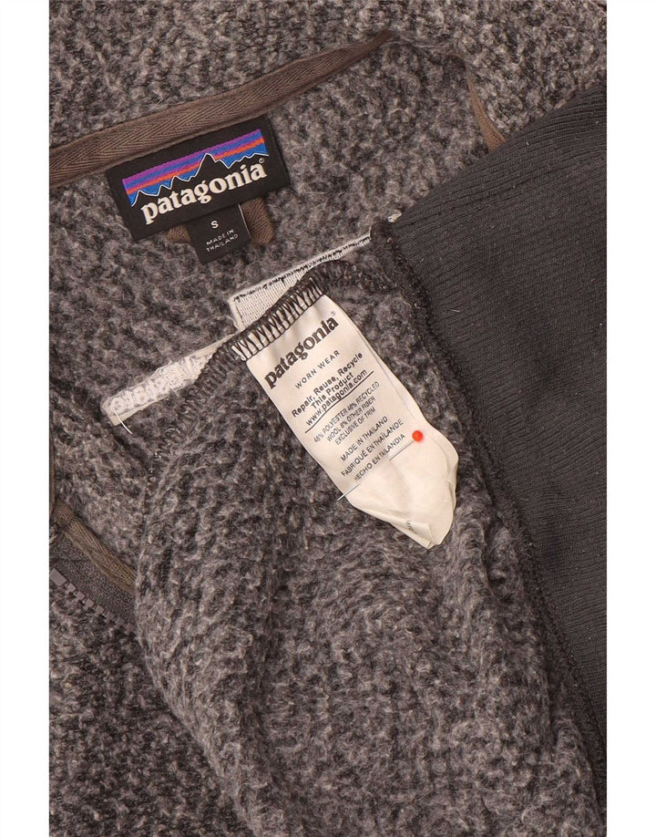 Patagonia Dame Fleece Jumper UK 10 Lille Grå Polyester