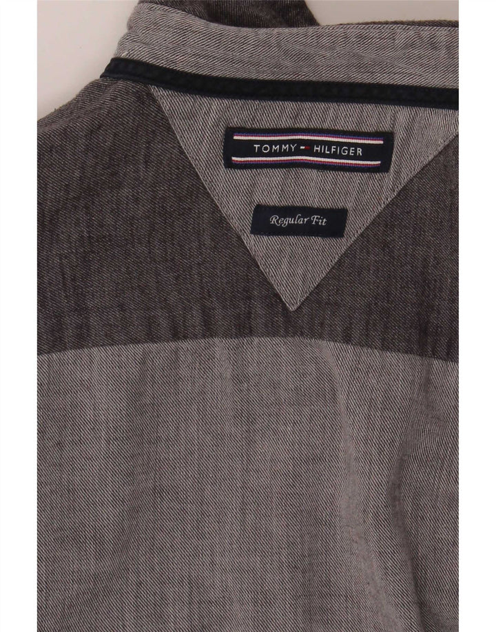 Tommy Hilfiger Herre Regular Fit skjorte Medium Grå