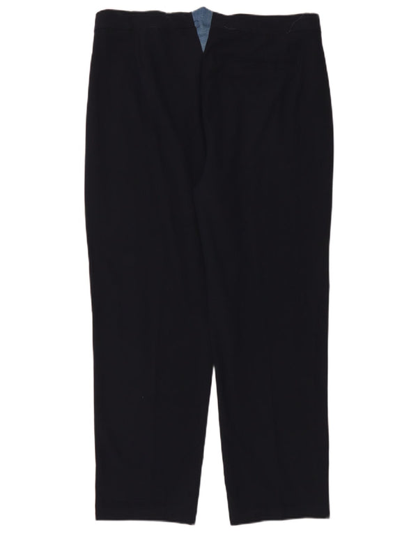 Marks & Spencer koniske chinobukser til kvinder UK 14 Large W36 L28 Marineblå