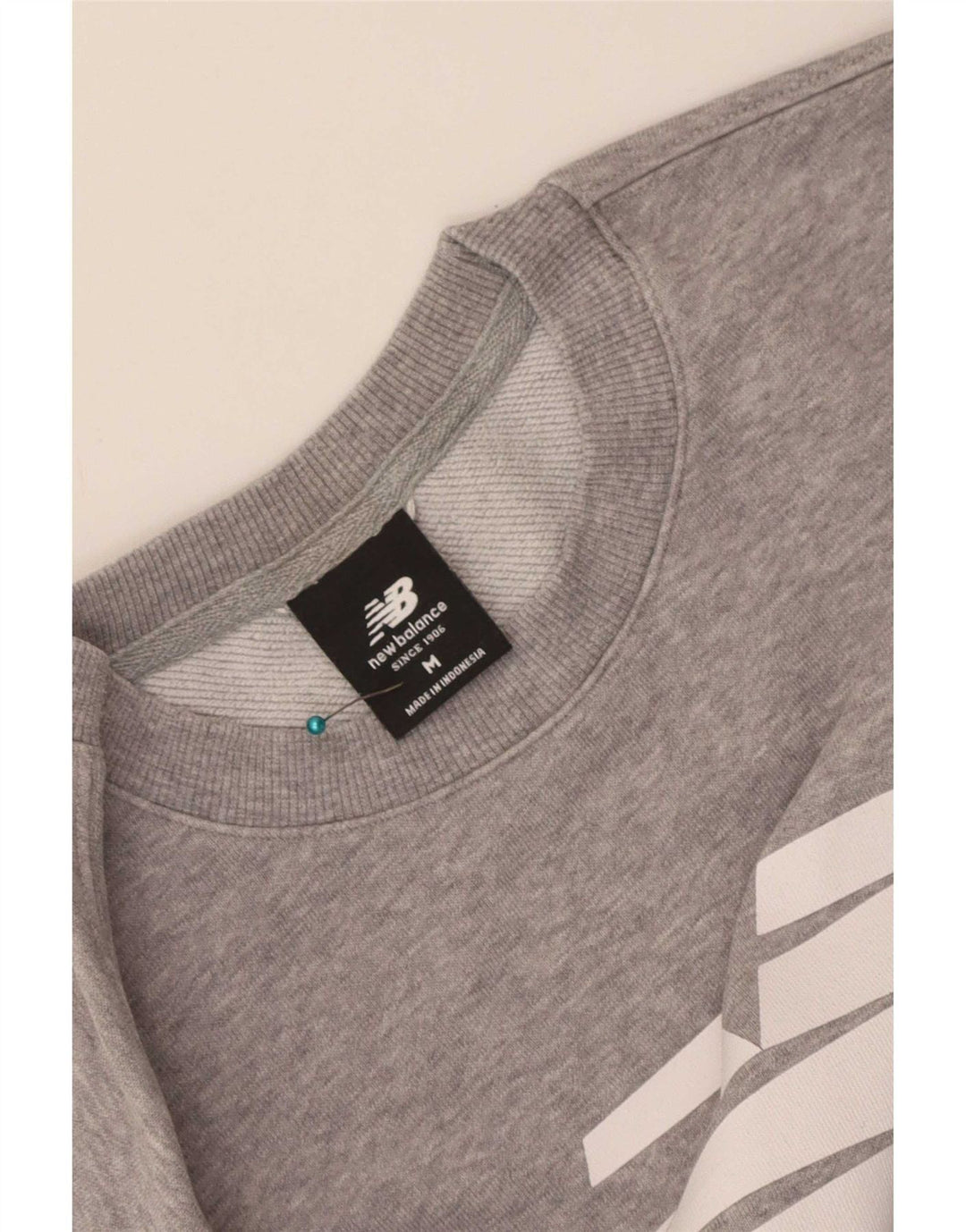 New Balance Herre Grafisk Sweatshirt Jumper Medium Grå