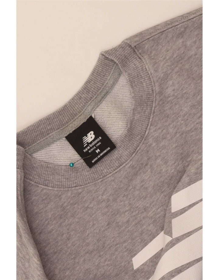 New Balance Herre Grafisk Sweatshirt Jumper Medium Grå