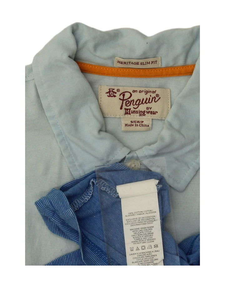 PENGUIN Mens Heritage Slim Fit Polo Shirt Small Multicoloured Colourblock Vintage Penguin and Second-Hand Penguin from Messina Hembry 