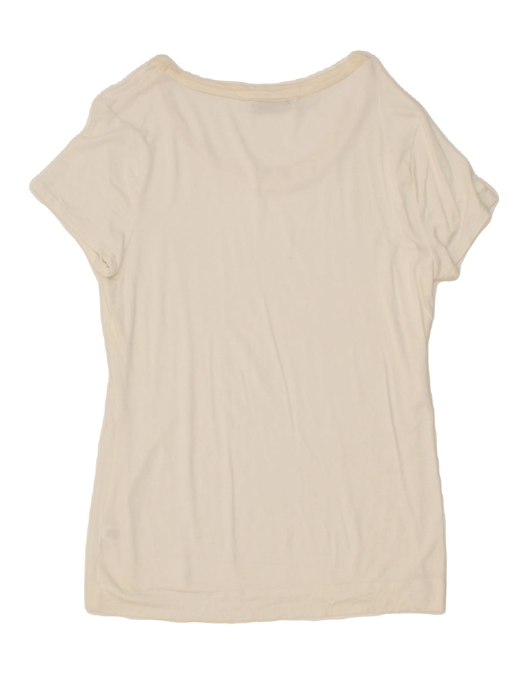 BANANA REPUBLIC Womens T-Shirt Top UK 12 Medium White Modal Vintage Banana Republic and Second-Hand Banana Republic from Messina Hembry 