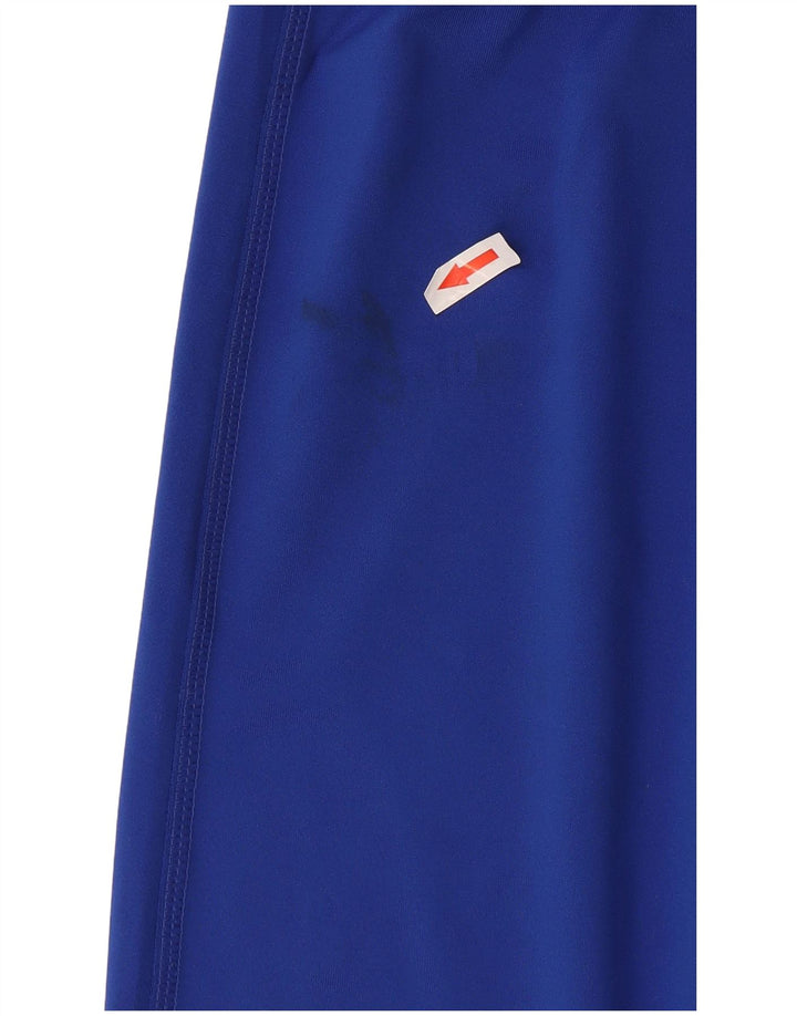 Adidas Dame Climalite Capri Leggings UK 12/14 Medium Blue Polyester