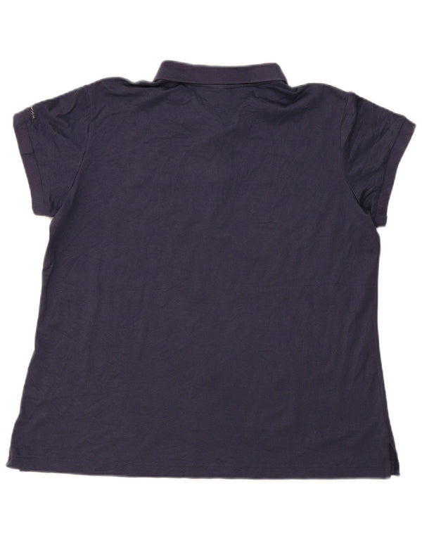 Columbia Womens Omni-Wick Polo Shirt UK 18 XL Navy Blue