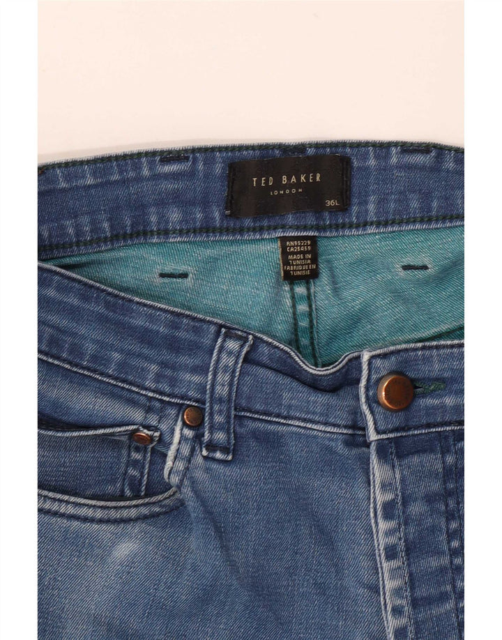 Ted Baker Slim Jeans til mænd W36 L33 Blå